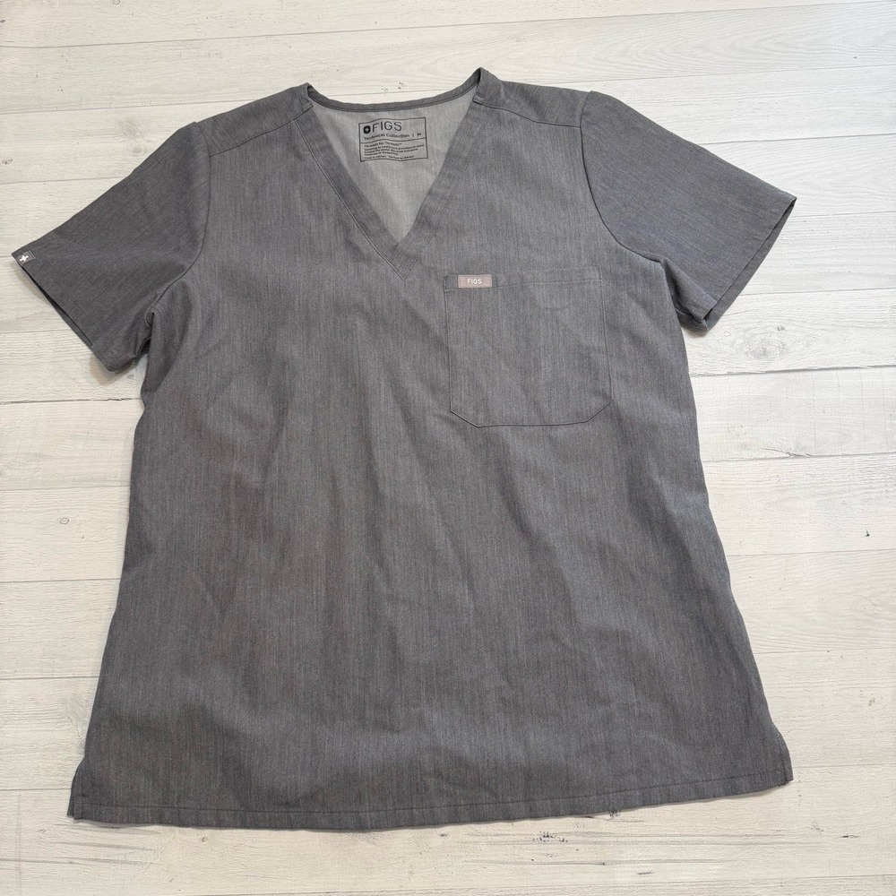 FIGS Catarina One-Pocket‎ Scrub Top graphite grey medium